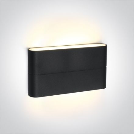 Επίτοιχη Απλίκα Up-Down LED 2x6W 3000K Die Cast IP54 Ανθρακί