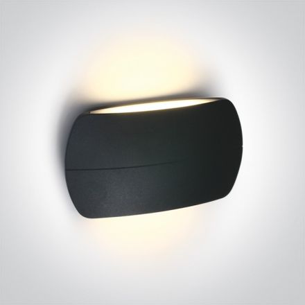 Επίτοιχη Απλίκα LED 2x6W 3000K Die Cast IP54 Ανθρακί 67378A