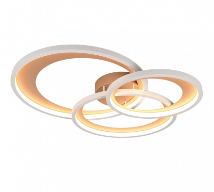 Trio Lighting Πλαφονιέρα LED 36W GRANADA Coffee Μέταλλο
