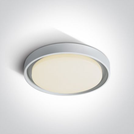 Στρογγυλό LED Panel 30W 3000Κ 230V Die Cast Λευκό IP54