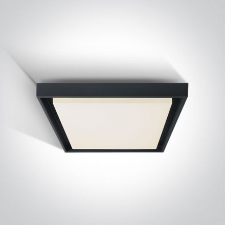 Τετράγωνο LED Panel 30W 3000Κ 230V Die Cast Ανθρακί IP54