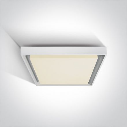 Τετράγωνο LED Panel 30W 3000Κ 230V Die Cast Λευκό IP54