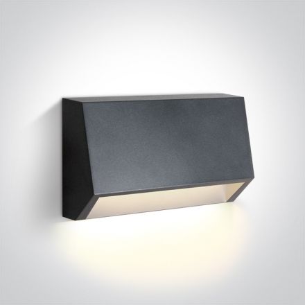 Επίτοιχη Απλίκα LED 1.5W 3000Κ ABS/PC IP65 230V Ανθρακί Dark Light