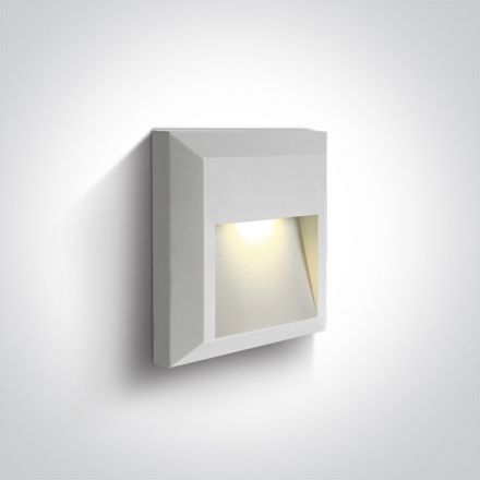 Επίτοιχη Απλίκα LED 2W 3000Κ ABS/PC IP65 230V Λευκό Dark Light