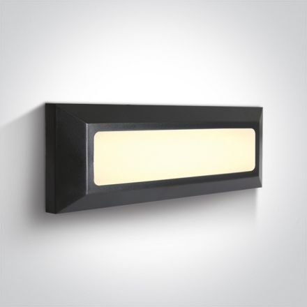 Επίτοιχη Απλίκα LED 3.5W 3000Κ ABS/PC IP65 230V Ανθρακί