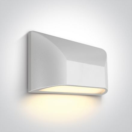 Επίτοιχη Απλίκα LED 6W 3000Κ ABS/PC IP65 230V Λευκό