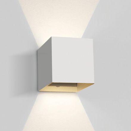 Επίτοιχη Απλίκα Up-Down COB LED 2x3W 3000K Die Cast IP54 Λευκό Dark Light 67398C