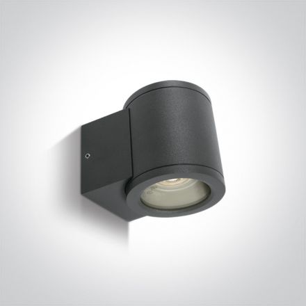 Επίτοιχη Απλίκα LED GU10 MR16 Die Cast IP54 100-240V Ανθρακί