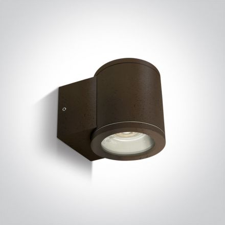 Επίτοιχη Απλίκα LED GU10 MR16 Die Cast IP54 100-240V Καφέ Σκουριά
