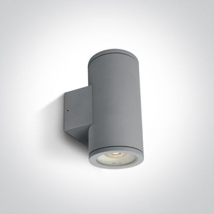 Επίτοιχη Απλίκα LED Up-Down GU10 MR16 Die Cast IP54 100-240V Γκρι