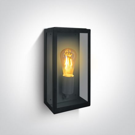 Απλίκα LED E27 Ανοξείδωτο Ατσάλι 201 Μαύρο IP43 100-240V 67406A