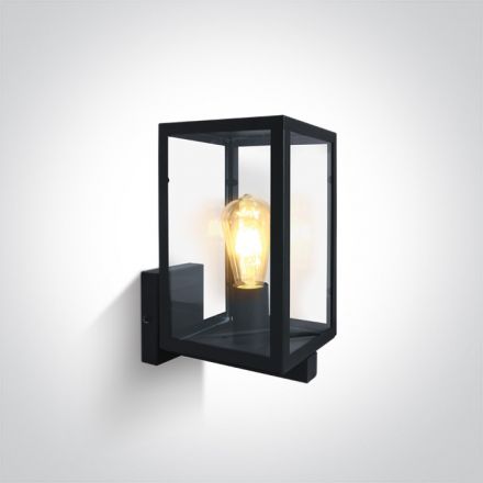 Απλίκα LED E27 Ανοξείδωτο Ατσάλι 201 Μαύρο IP43 100-240V 67406C
