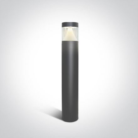 Κολωνάκι LED 12W 4000K Die Cast Ανθρακί 80cm IP65 230V