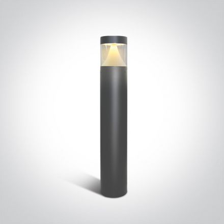 Κολωνάκι LED 12W 3000K Die Cast Ανθρακί 80cm IP65 230V