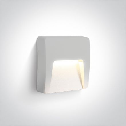 Επίτοιχη Απλίκα LED 3W 3000Κ ABS/PC IP65 230V Λευκό Dark Light 67418