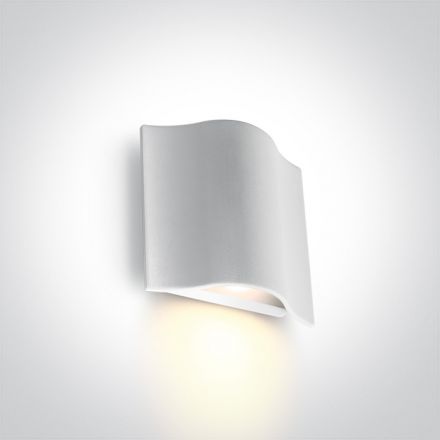 Επίτοιχη Απλίκα COB LED 6W 3000K Die Cast IP54 Λευκό 230V