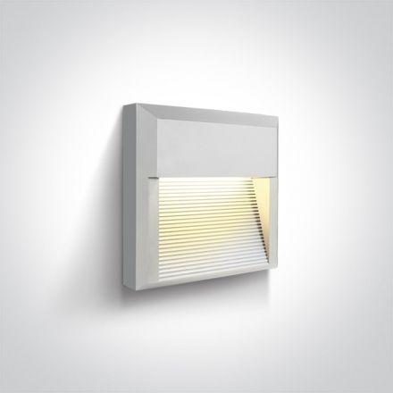 Επίτοιχη Απλίκα LED 8W 3000Κ ABS/PC IP65 230V Λευκό Dark Light