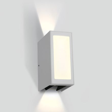 Επίτοιχη Απλίκα LED 9W 3000K Die Cast IP54 Λευκό