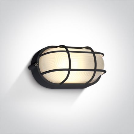 Επίτοιχη Χελώνα LED 10W 3000Κ Die Cast IP54 230V Μαύρο 67444C