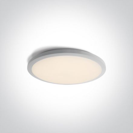 Πλαφονιέρα LED 24W 3000Κ 230V Μέταλλο/Πλαστικό Λευκό