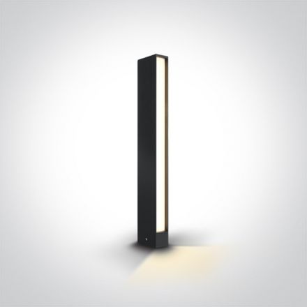 Φωτιστικό Κήπου LED 8W 3000K Αλουμίνιο Ανθρακί IP54 100-240V