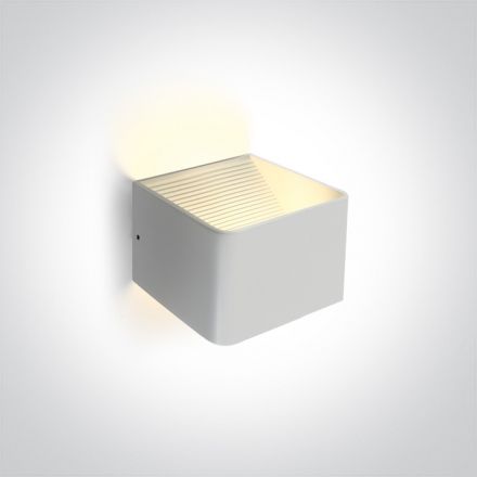 Επίτοιχη Απλίκα LED 6W 3000K Αλουμίνιο 230V Λευκό 67466A