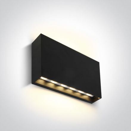 Επίτοιχη Απλίκα Up-Down LED 2x6W 3000Κ ABS/PC IP65 230V Ανθρακί
