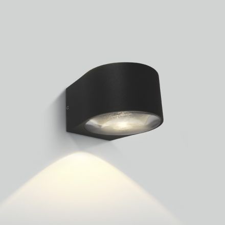 Επίτοιχη Απλίκα COB LED 6W 3000K Die Cast IP65 Ανθρακί