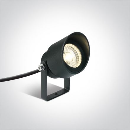 One Light Σποτ Κήπου COB LED 5W Die Cast Ανθρακί IP65 100-240V