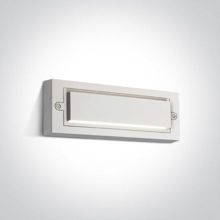 Επίτοιχη Απλίκα LED 6W 3000Κ ABS/PC IP65 230V Λευκό Dark Light 67502B