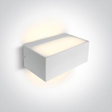 Απλίκα Εξωτερική Up/Down LED E27 ABS/PC IP65 Λευκή