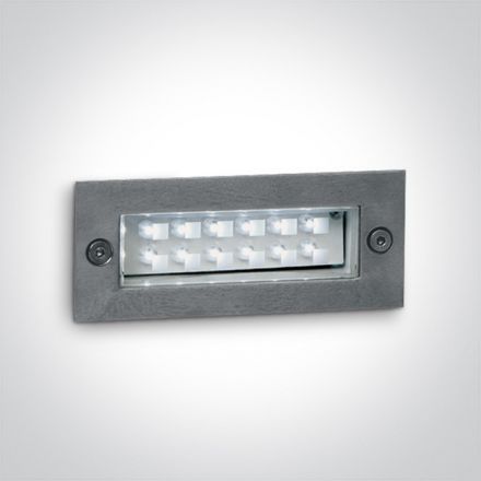Χωνευτό Φωτιστικό SMD LED 1.2W Κόκκινο Ανοξείδωτο Ατσάλι IP54 230V