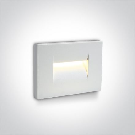 Χωνευτό Φωτιστικό LED 3.6W 3000K 44° Λευκό Die Cast IP65 Dark Light