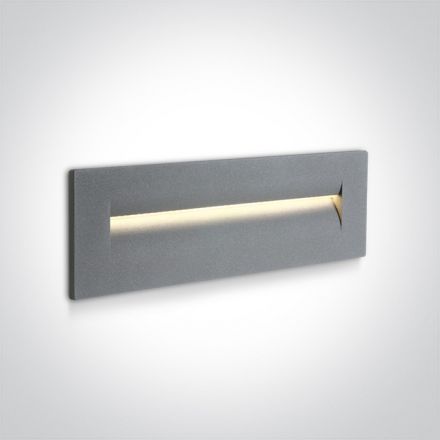 Χωνευτό Φωτιστικό SMD LED 8.5W 3000K 44° Γκρι Die Cast IP65 Dark Light