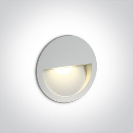Χωνευτό Φωτιστικό SMD LED 3W 3000K Λευκό Die Cast IP65 Dark Light
