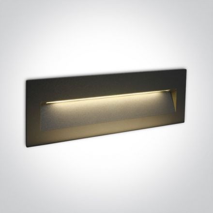 Χωνευτό Φωτιστικό SMD LED 7W 3000K Ανθρακί Die Cast IP65 Dark Light