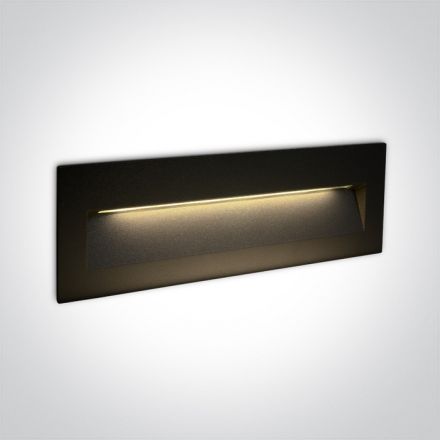 Χωνευτό Φωτιστικό SMD LED 7W 3000K Μαύρο Die Cast IP65 Dark Light
