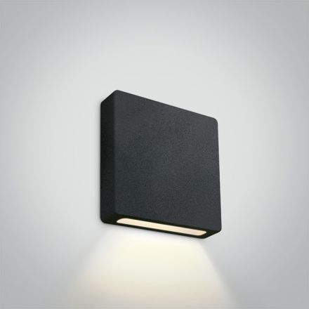 One Light Χωνευτό Φωτιστικό COB LED 2W 3000K Αλουμίνιο Μαύρο Dark Light IP65 Dimmable 68074A