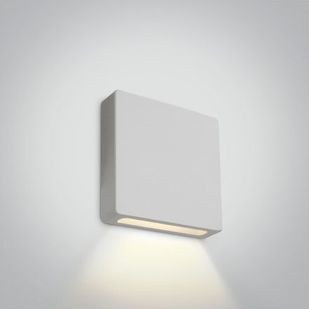 One Light Χωνευτό Φωτιστικό COB LED 2W 3000K Αλουμίνιο Λευκό Dark Light IP65 Dimmable 68074A