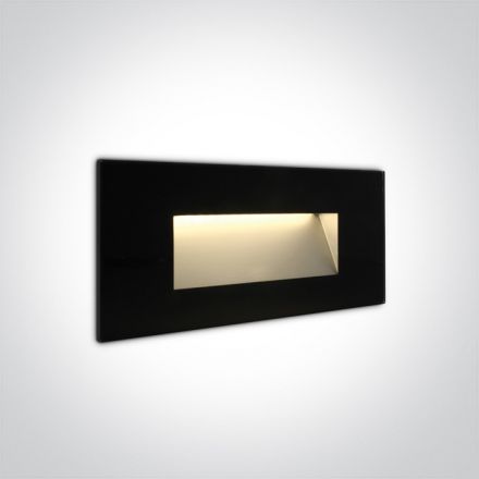 Χωνευτό Φωτιστικό SMD LED 4W 3000K Μέταλλο/Γυαλί Μαύρο Dark Light IP65