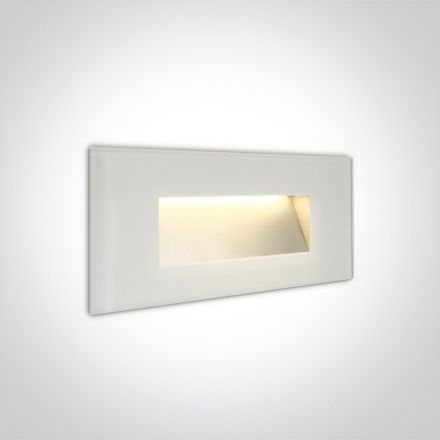 Χωνευτό Φωτιστικό SMD LED 4W 3000K Μέταλλο/Γυαλί Λευκό Dark Light IP65