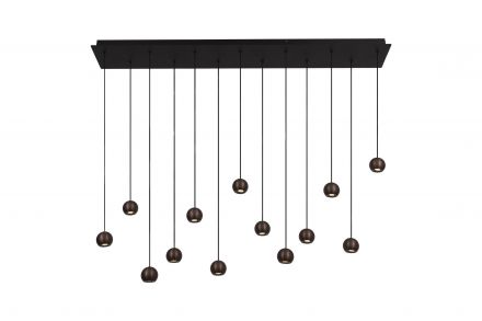 Κρεμαστό Πολύφωτο LED 13x5.7W CCT 2700K/4000K MONTANA Dim Coffee Premium