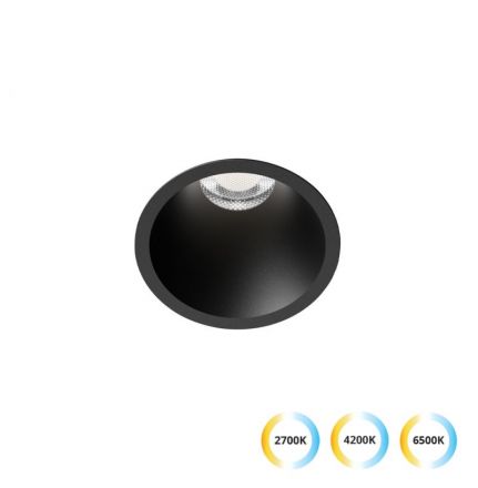 Χωνευτό Σποτ LED 19W CCT Μαύρο D105 Dylan