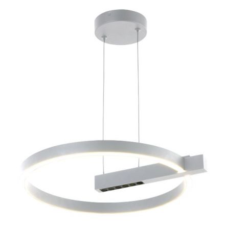 Κρεμαστό Φωτιστικό LED 24W 3000K  Φ40 - Λευκό 