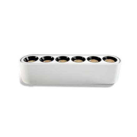 Φωτιστικό Λευκό Μαγνητικής Ράγας Ultra Slim 6W 3CCT 36⁰