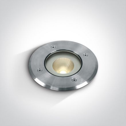 Χωνευτό Φωτιστικό Εδάφους COB LED 10W 3000K Ανοξείδωτο Ατσάλι 316 IP67
