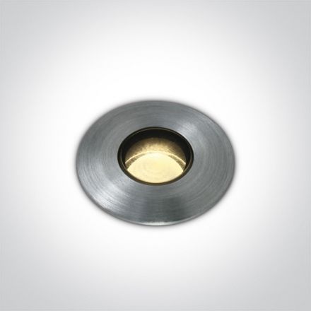 Χωνευτό Φωτιστικό Εδάφους LED 1W/2W 3000K 24° Αλουμίνιο IP67