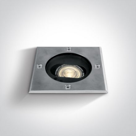Χωνευτό Φωτιστικό Εδάφους LED GU10 MR16 Ρυθμιζόμενο Ανοξείδωτο Ατσάλι 316 IP67 69048G