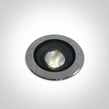 Χωνευτό Φωτιστικό Εδάφους COB LED 15W 3000K Ανοξείδωτο Ατσάλι 316 IP67