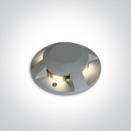 Φωτιστικό Εδάφους Επιφάνειας COB LED 4x3W 3000K Die Cast Γκρι IP67